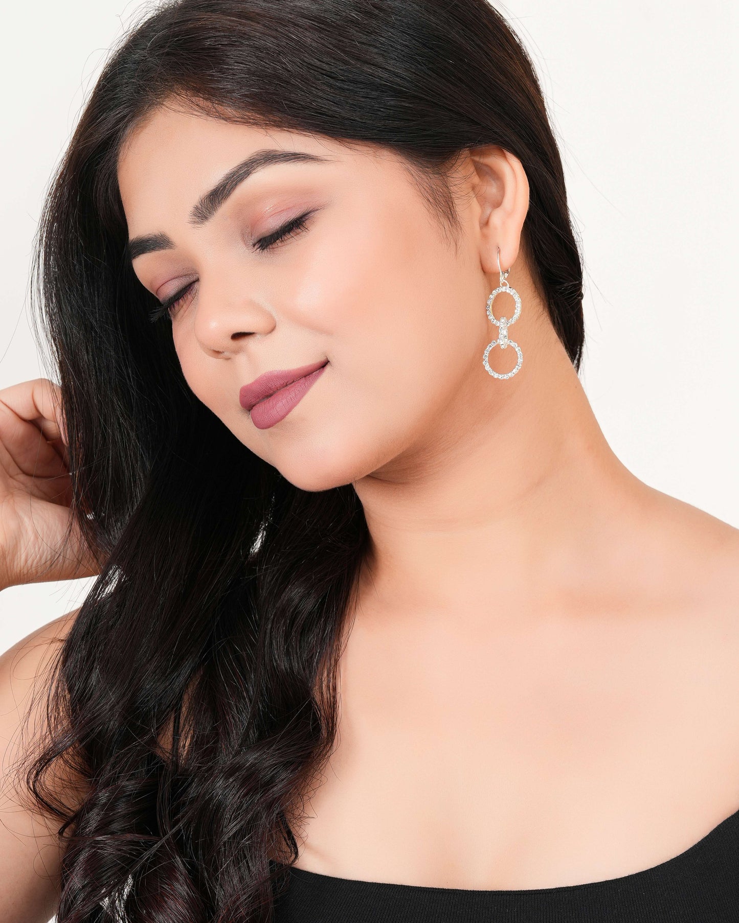 Women's Traditional Silver Oxidised Chandbali Ethnic Design Jhumka/Jhumki Earrings for Women-13 Done With Love Store