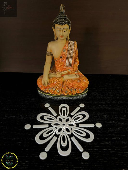 Flower Petal Reusable Rangoli Set (R09) — Mess-Free Diwali Décor - Done With Love Store