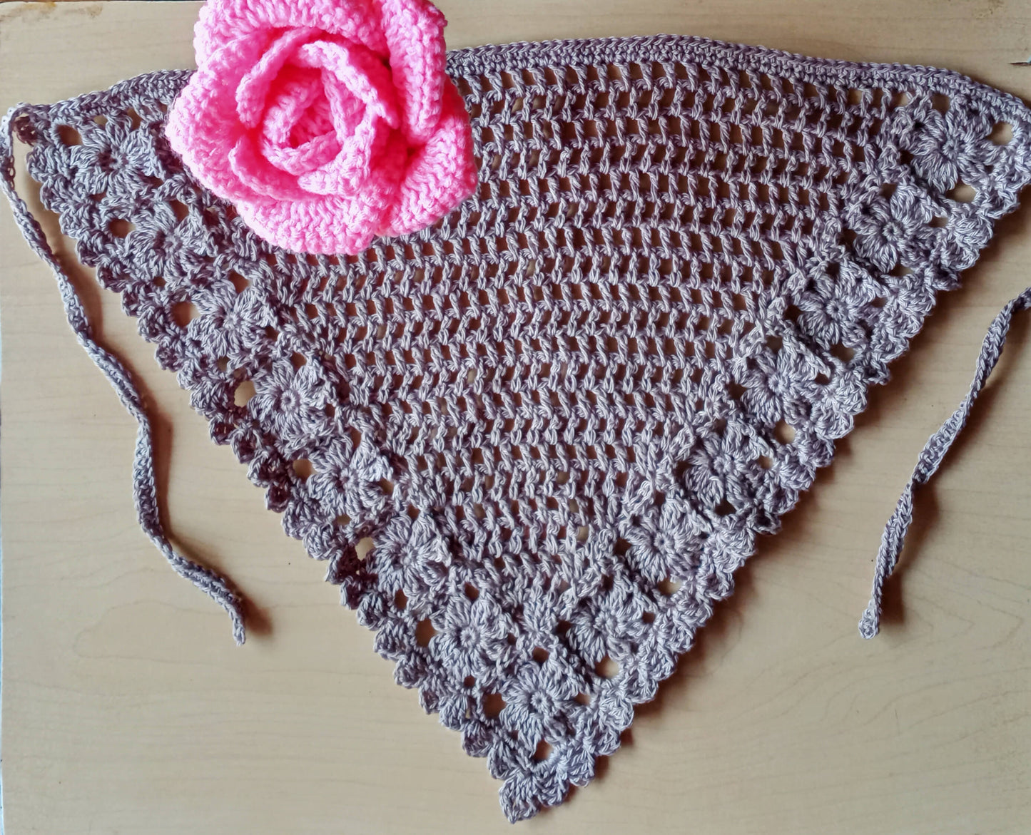 Crochet bandana | crochet | hair accessories| hair | granny square bandana | fashion | western | accessories| gifts with purpose by Done With Love - Done With Love Store