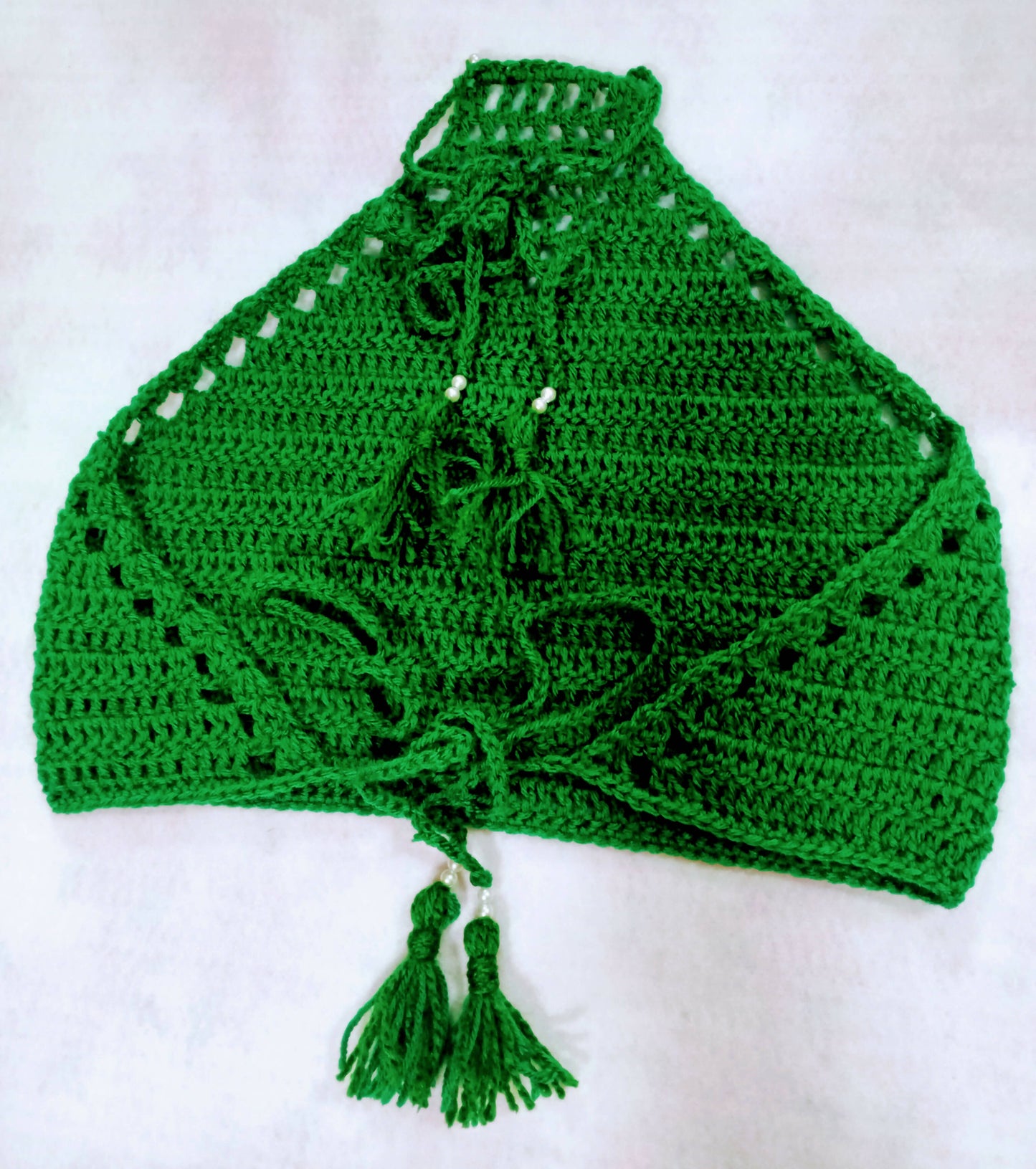 Crochet Crop Top| Beach wear | summer top | good quality yarn | adjustable size | top with tassel | halter top | Western wear | multiple styling options | Gifts with purpose by Done With Love - Done With Love Store
