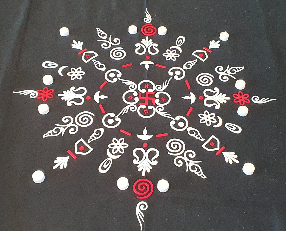 Embrace the Art of Reusable Mess-Free Rangolis - Done With Love Store
