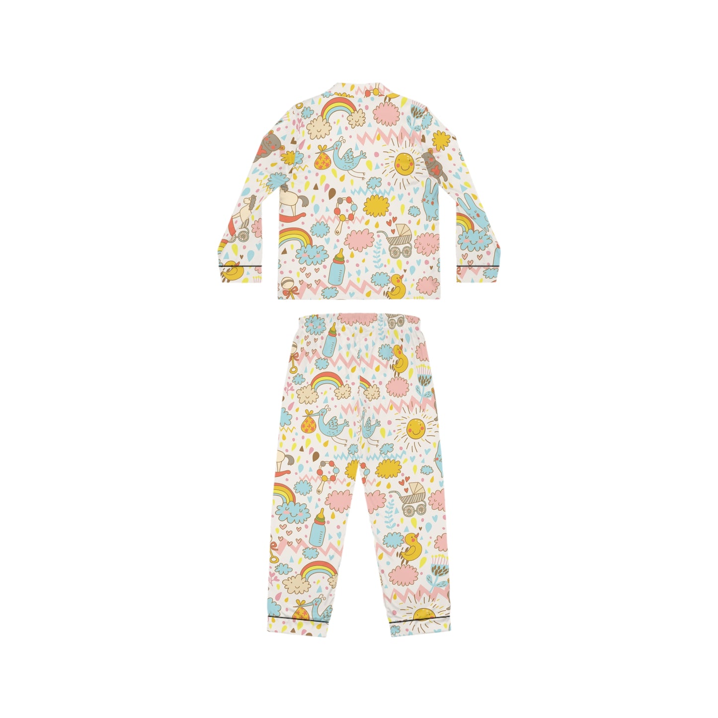 Nursery | Women's Satin Pajamas (AOP) | Printed Night Suit for Women - Done With Love Store