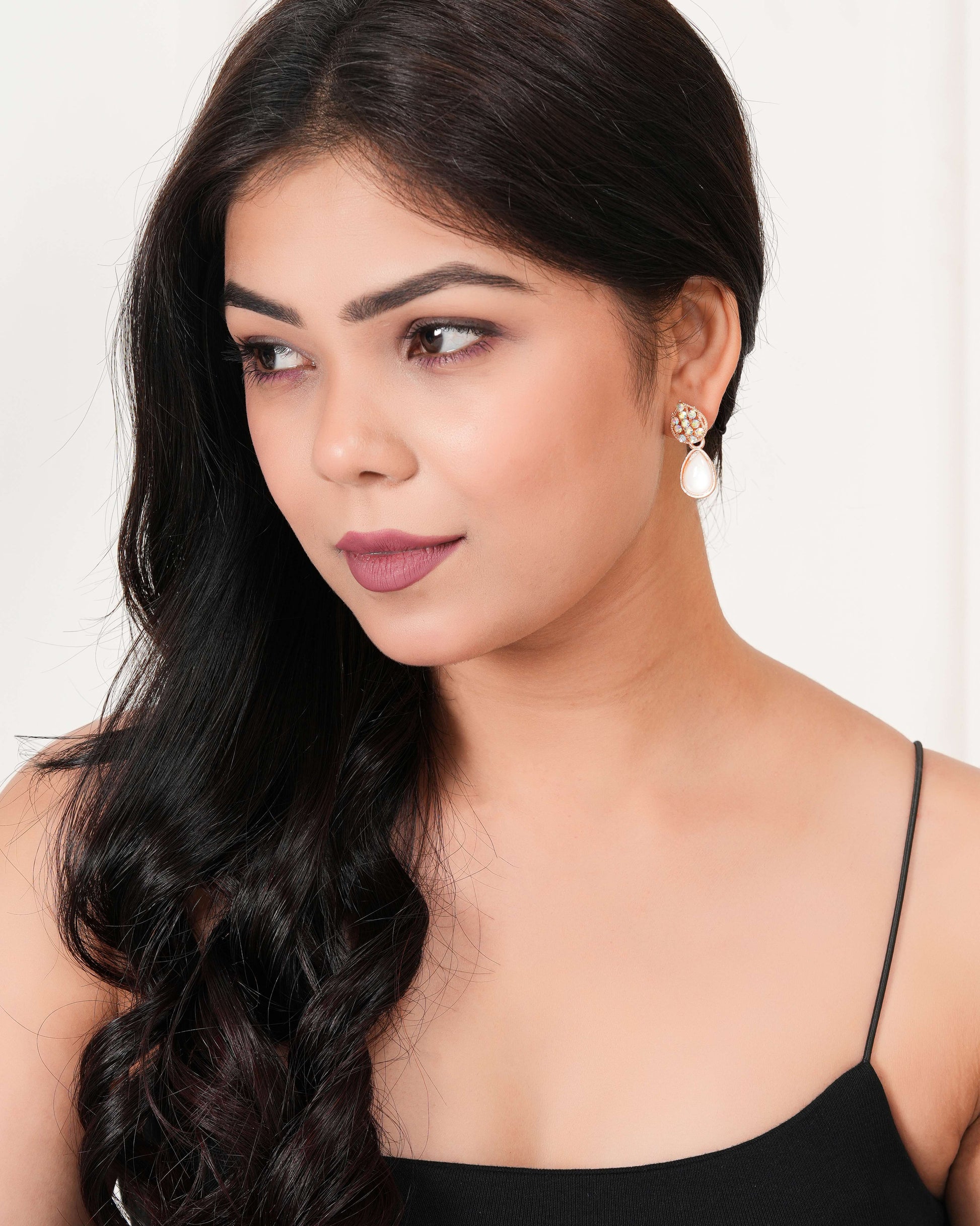 Women's Traditional Silver Oxidised Chandbali Ethnic Design Jhumka/Jhumki Earrings for Women-45 Done With Love Store