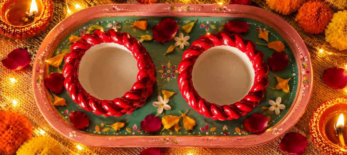 Handmade eco-friendly diyas Amanda
