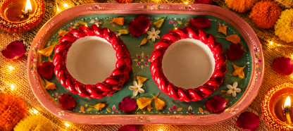 Handmade eco-friendly diyas Amanda