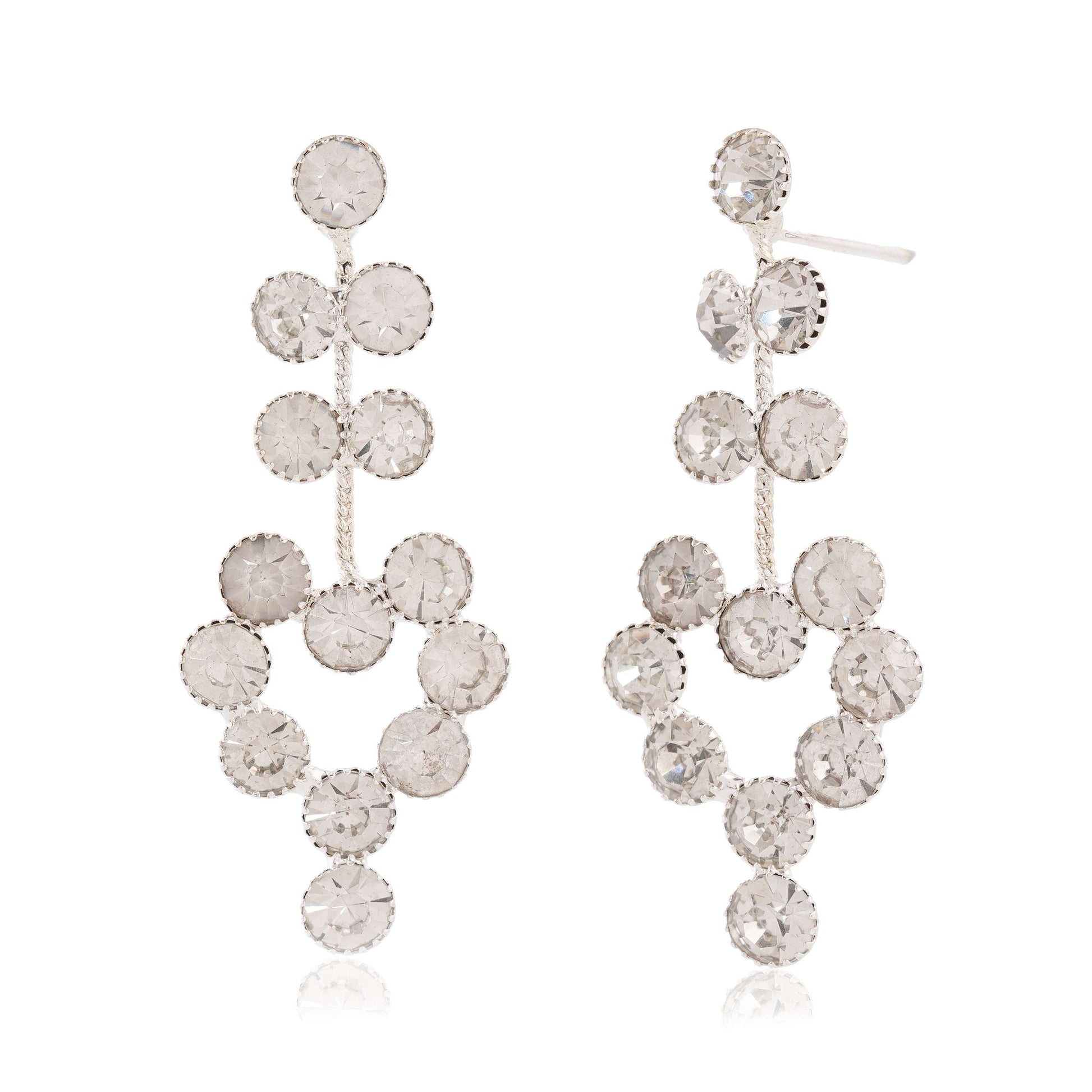 Women's Traditional Silver Oxidised Chandbali Ethnic Design Jhumka/Jhumki Earrings for Women-25 Done With Love Store