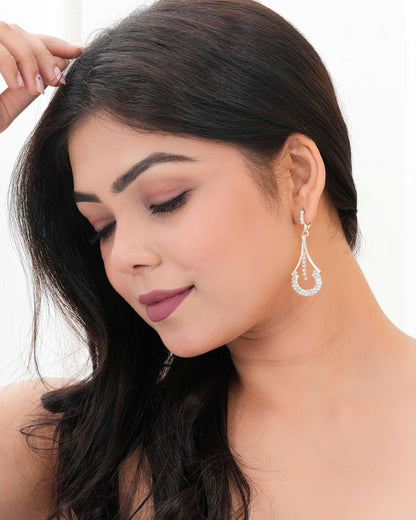Handmade Traditional Jhumki with Moon and Flower Motif Chandbali Design Ethnic Jhumki Earrings for Women and Girls-100 Done With Love Store