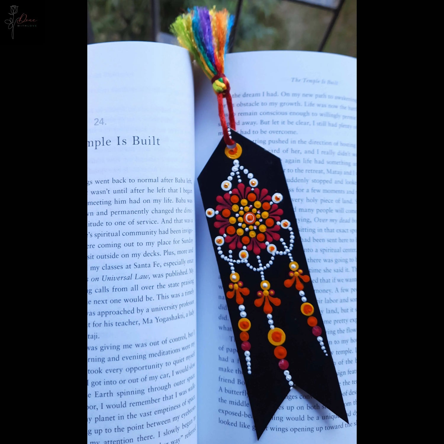 Doted Mandala Bookmark | Books need bookmark| small gift| Custom Art | Gifts with Purpose - Done With Love Store