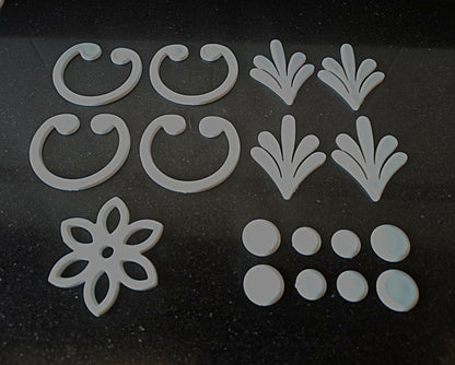 Flower Leaf Reusable Rangoli Set (R08) — Mess-Free Diwali Décor - Done With Love Store