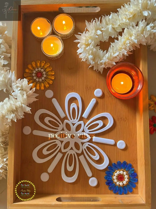 Flower Petal Reusable Rangoli Set (R09) — Mess-Free Diwali Décor - Done With Love Store