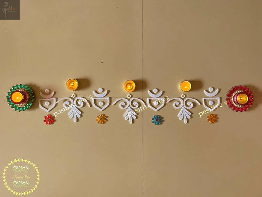 Toran Reusable Rangoli Set (R10) — Mess-Free Diwali Doorway Décor - Done With Love Store