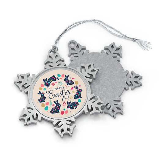 Easter | Pewter Snowflake Ornament | Gift for Occasions | Home and Decor