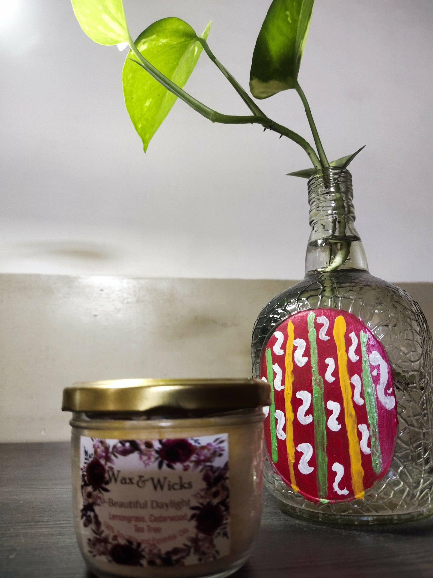 Vanilla & coffee latte Scented Jar candles - Done With Love Store