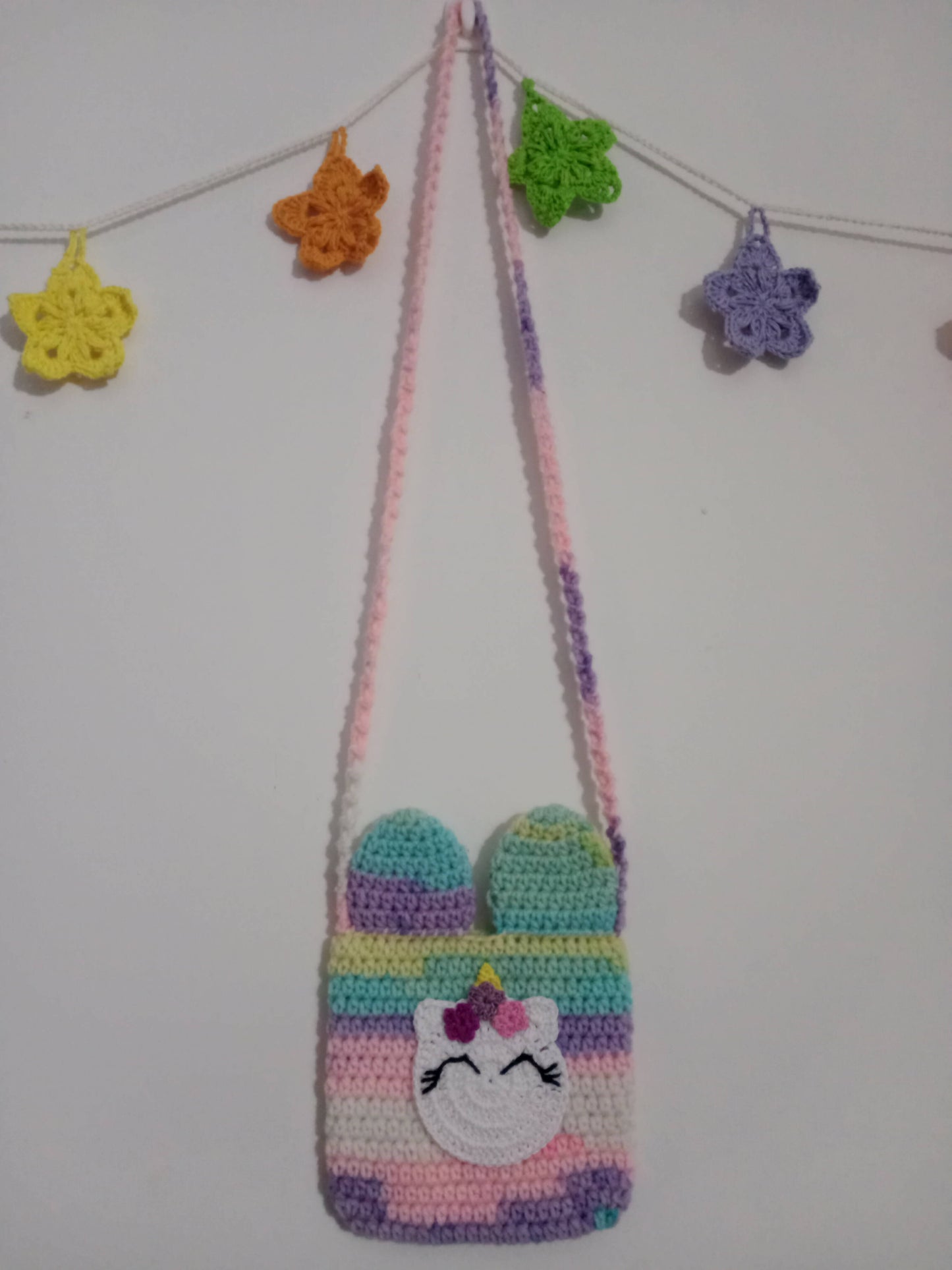 Unicorn Sling BagCrochet | unicorn sling bag| kids accessories| kids fashion| Amanda's collection| crochet sling bag | girls bg | gifts with purpose by Done With Love - Done With Love Store