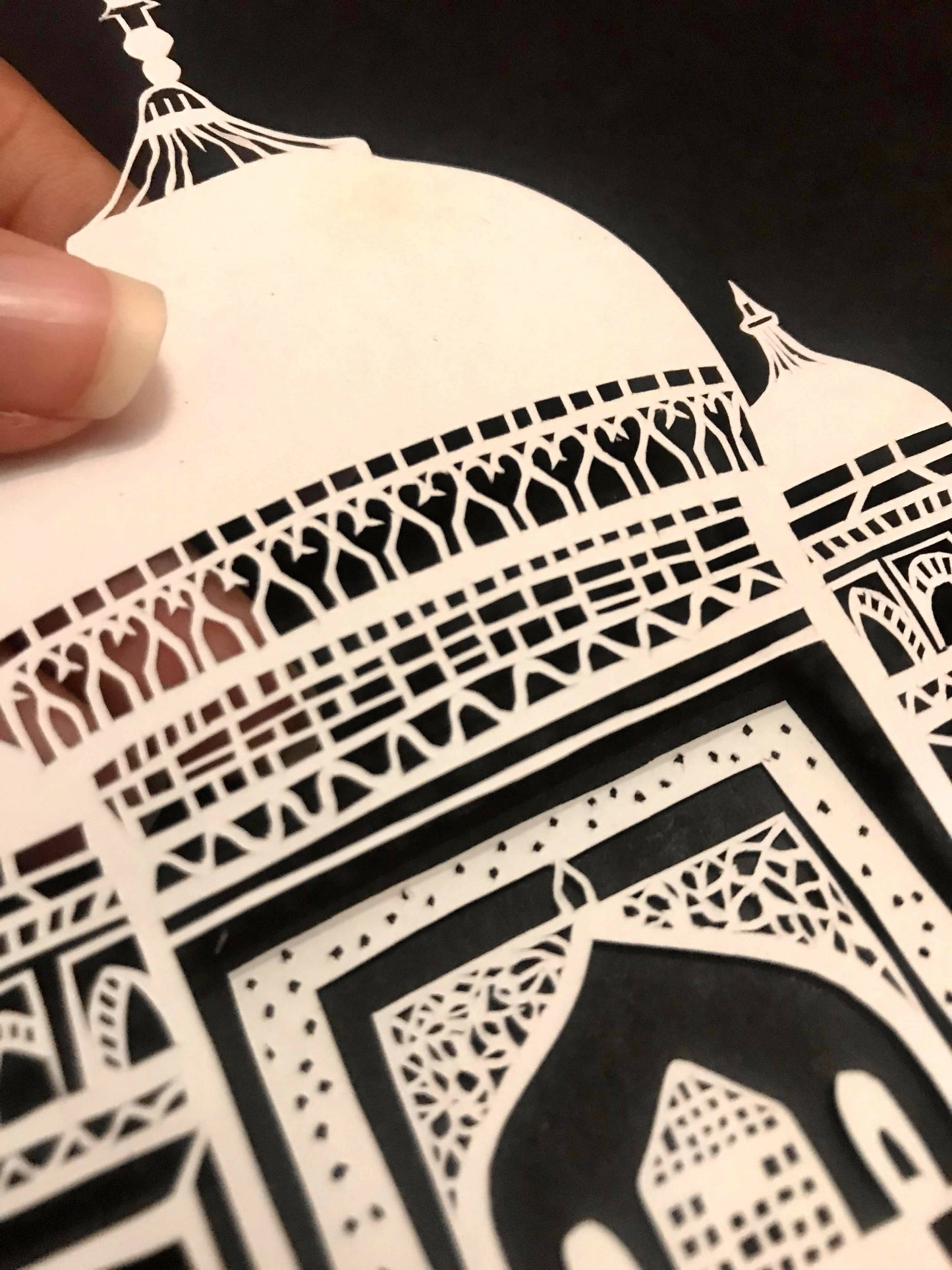 The Taj Mahal Paper Cutting Frame | Indian Monuments | Paper Cut Art | New Home Art | Housewarming Gift | Custom House Art | House Wall Art - Done With Love Store