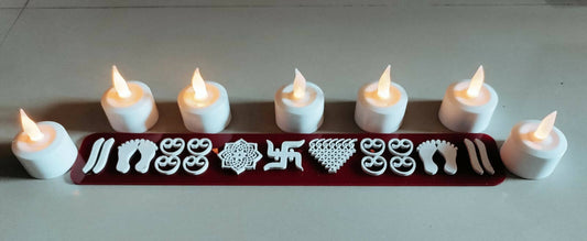 Border Acrylic Rangoli for mandir-Mat durable-Mess free- Portable- Diwali Decor - Done With Love Store