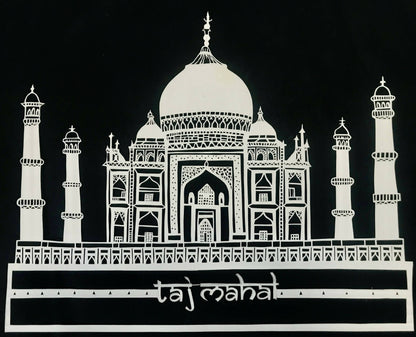 The Taj Mahal Paper Cutting Frame | Indian Monuments | Paper Cut Art | New Home Art | Housewarming Gift | Custom House Art | House Wall Art - Done With Love Store