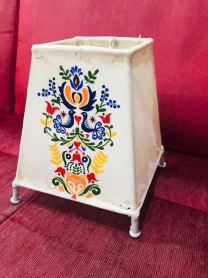 Scandinavian Art Tholu Lamp — Handpainted Leather Tealight Lamp - Done With Love Store