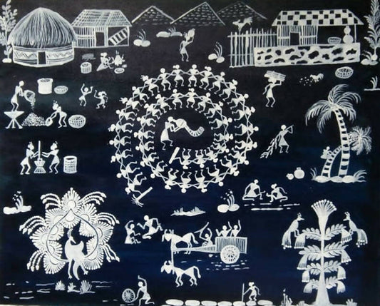 Warli Painting Traditional Art| Custom Art | Gifts with Purpose - Done With Love Store